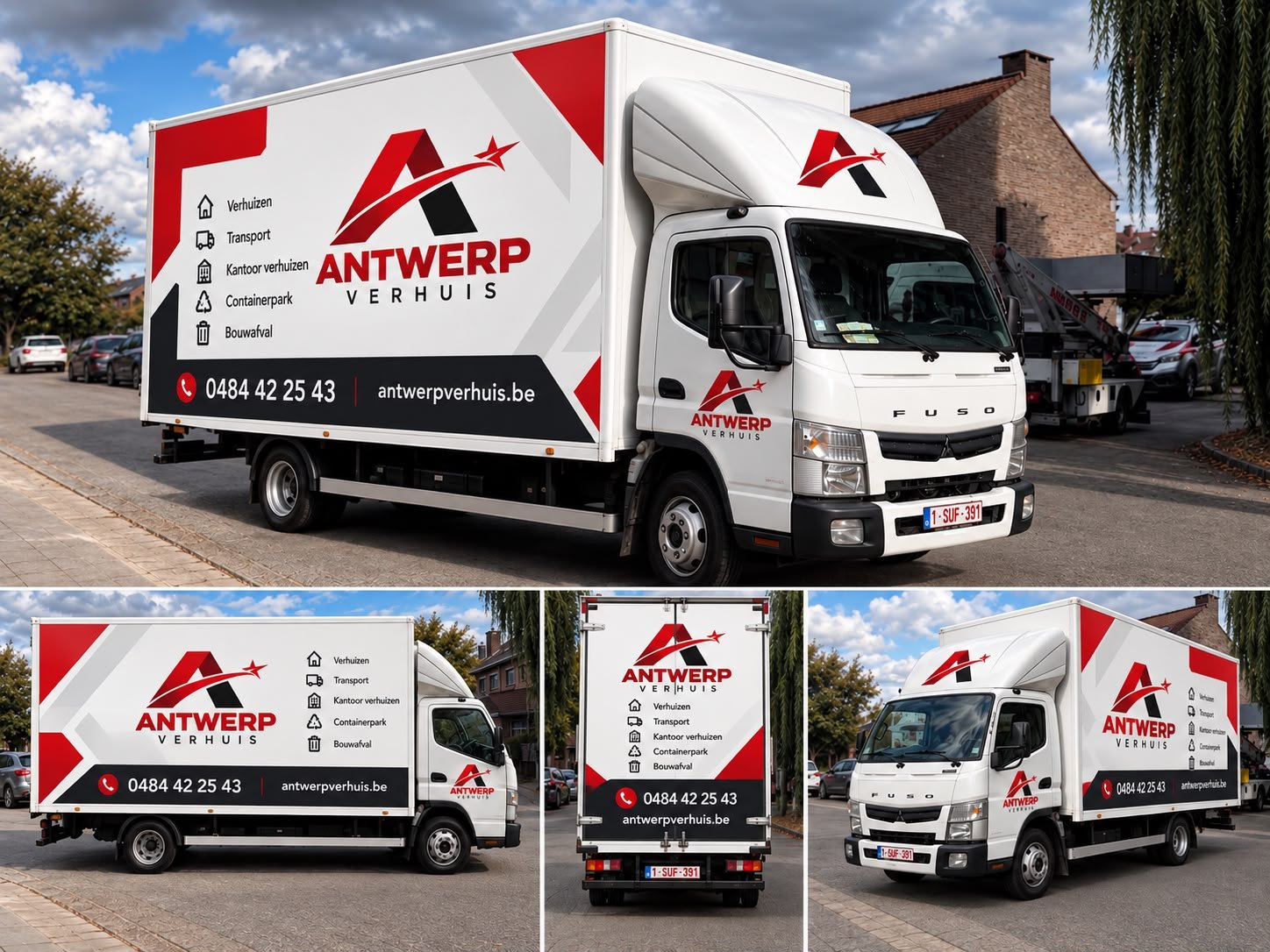 Verhuur van een verhuiswagen en verhuizers voor een appartementverhuis